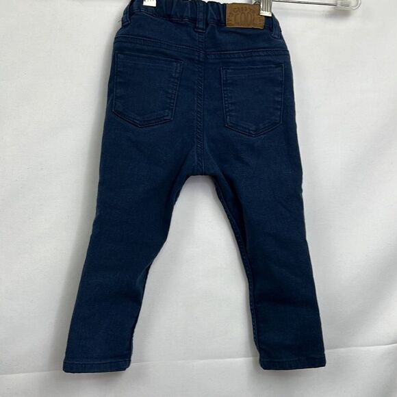 H & M blue denim pants size 12-18 months E UC - Picture 9 of 12